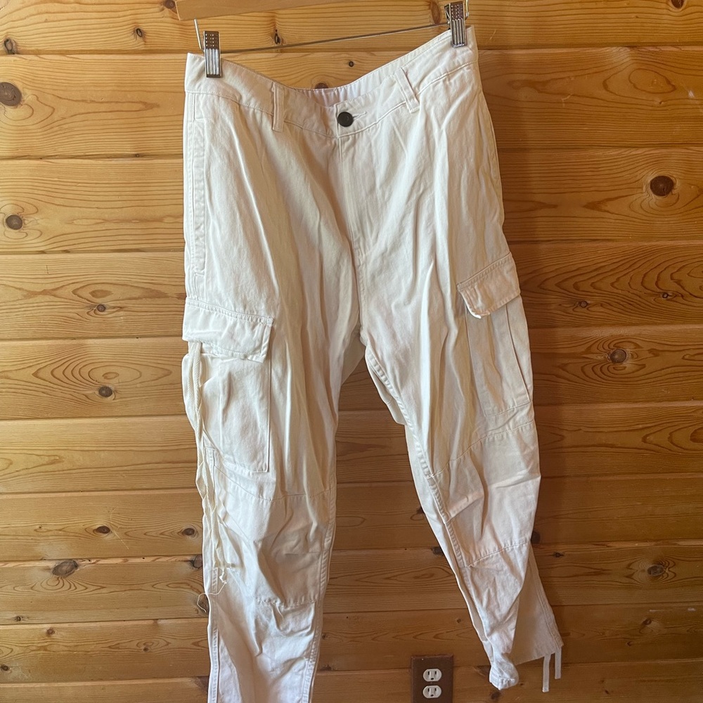 Basketcase cream cargo pants